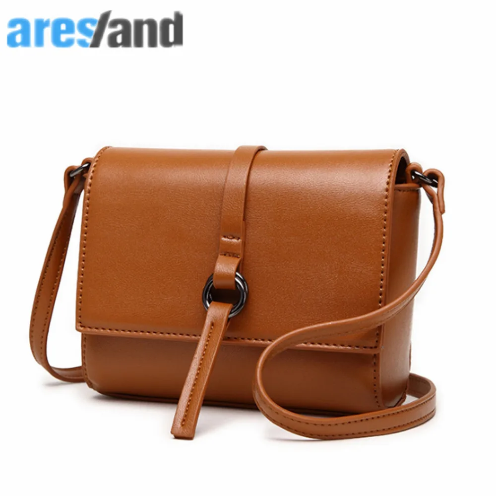 ARESLAND 2017 Ladies Leather Bags Women Messanger Handbags Vintage Mini
