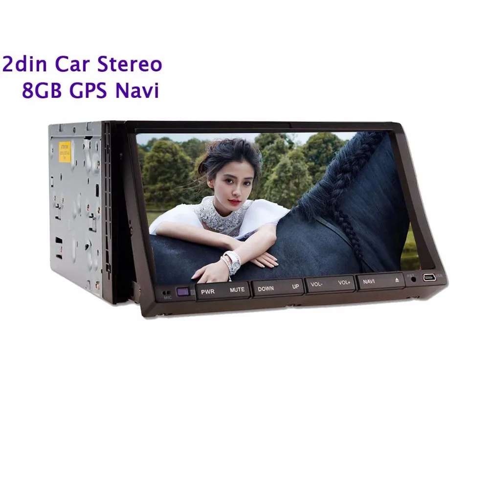 7" digital touch Sliding Screen 2din Car Stereo gps navigation dvd