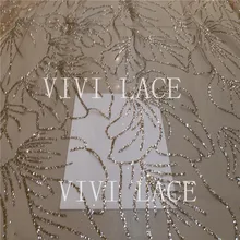 5 ярдов/мешок f879# шампанское сусальное золото сексуальные прекрасный блеск ручной печати Блеск наклеенного блеск кружева для распиловки платье/партия