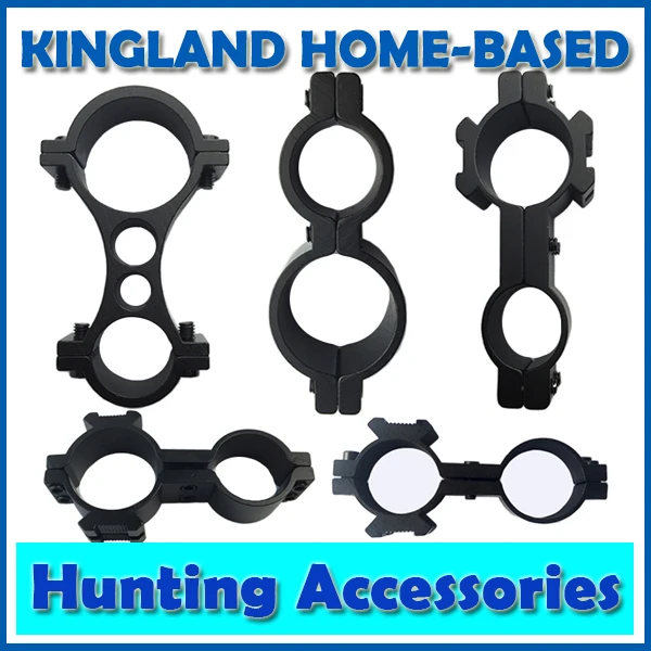 

Newest 1 Set Tactical Sighting Telescope Barrel Ring Scope Mount Clamp Holder Hunting Tool Flashlight Torch Laser Sight