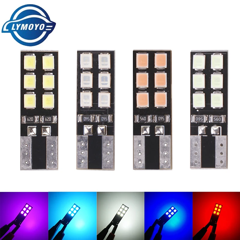 10 шт./лот T10 LED W5W Canbus Lights 194 12smd 2835 Светодиодные лампы без ошибок для автомобиля