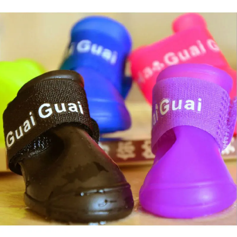 Pet Dog Shoes Waterproof Dog Cat Shoes Anti slip Teddy Chihuahua Rain