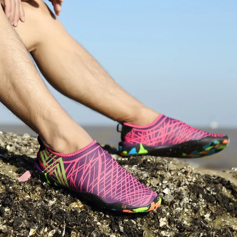 الرجال النساء الشاطئ السباحة المياه الكبار محايد الشاطئ لينة الأحذية الساحلية سرعة الجافة ضوء تنفس المنبع الخور