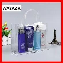 100 шт./лот) водонепроницаемые Прозрачные сумки для шоппинга