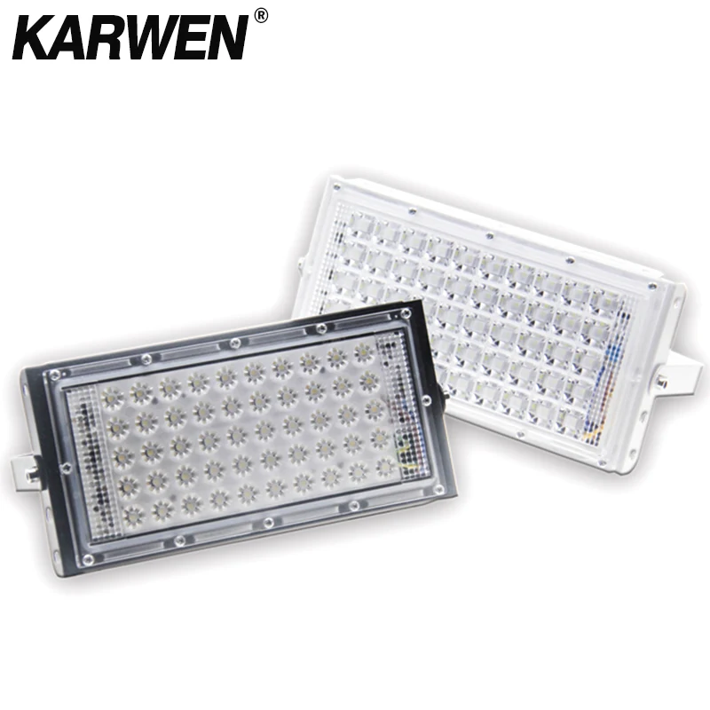 

KARWEN NEW LED Flood Light 50W Floodlight street Lamp 220V 240V Landscape Lighting waterproof IP65 Reflector led cast spotlight