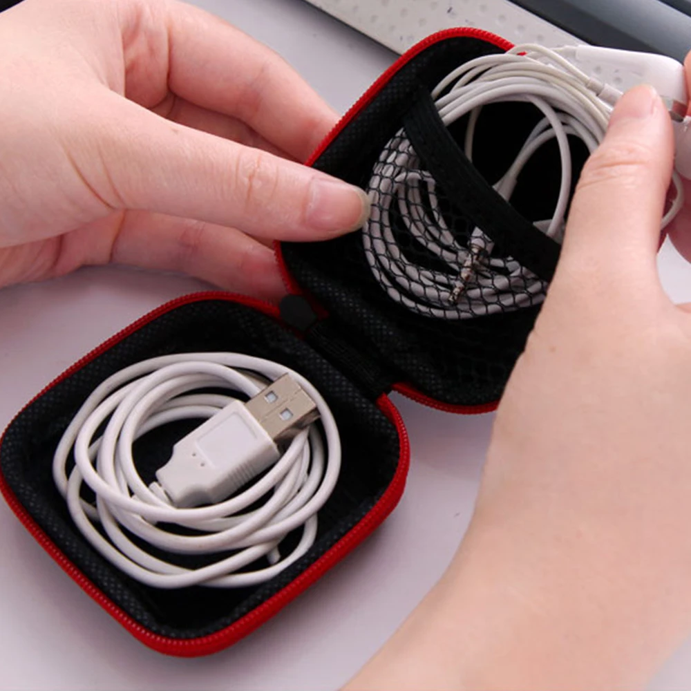 

New Car Key Case Potable EVA Case Bag Earphone Headset Accessories Protable Case Storage Package Coin purse Receive Bag