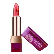 Для женщин Популярные Длительный Блеск для губ Цвет изменение цветок желе Красота Губная Помада Увлажняющий ma04dropship