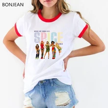 Summer 2019 Clothes women Spice girls print tee shirt femme white t shirt tops vogue graphic t shirts streetwear drop shiping Summer 2019 Clothes women Spice girls print tee shirt femme white t shirt tops vogue graphic t shirts streetwear drop shiping
