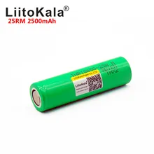Liitokala 18650 2500mah 25R литиевая батарея inr1865025r 20a батарея для электронной сигареты