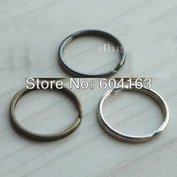 

1000 Pcs Keyring Keychain Split Ring For Snap Hook Buckle Key 1" 25mm Nickle Black Bronze Wholesale