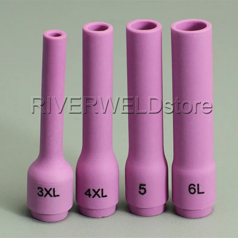 

TIG KIT Extra Long Alumina Nozzle Shield Cup 796F74~77 Fit TIG Welding Torch PTA SR WP-9 20 25 Series, 4PK