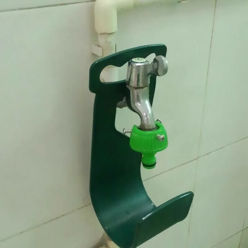 Plastic Garden Hose Pipe Reel Holder Hanger Outdoor Wall Mounted Tap