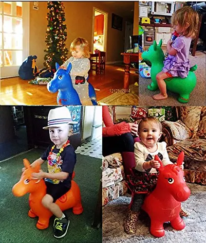 Inflatable Jumping Horse Ride-on Bouncy Hopper Toys Extra Thickness Toy for Kids Random Color Inflatable Jumping Horse Ride-on Bouncy Hopper Toys Extra Thickness Toy for Kids Random Color