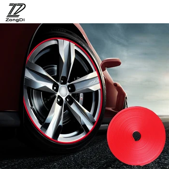 

ZD Car Wheels Rims Protector 8M Color Wheels Stickers For Opel astra h Citroen c4 c5 Toyota corolla Chevrolet cruze accessories
