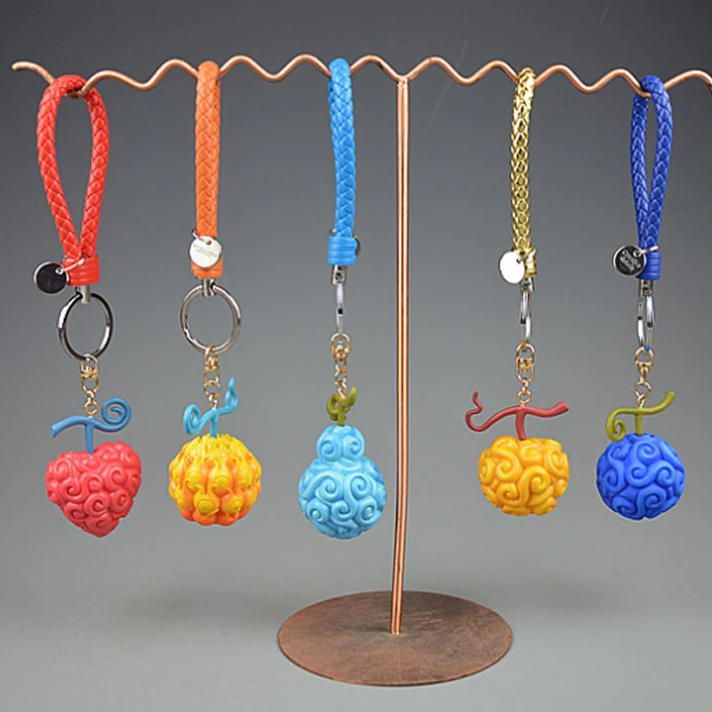 

6cm Devil Fruit Model Many colors Beautiful Keychain Car Pendant Decoration Fan Collection Commemorative Toy Supplies