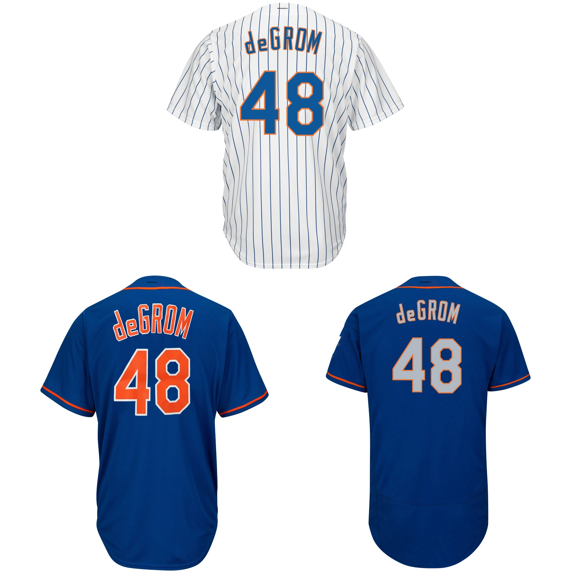 

48 deGrom Jersey Men's Baseball Jerseys New York Navy White Alternate