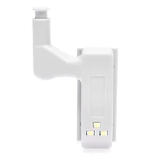 1 Set Grey Cabinet Hinge LED Sensor Lights For Wardrobe Cupboard Home Door Closet