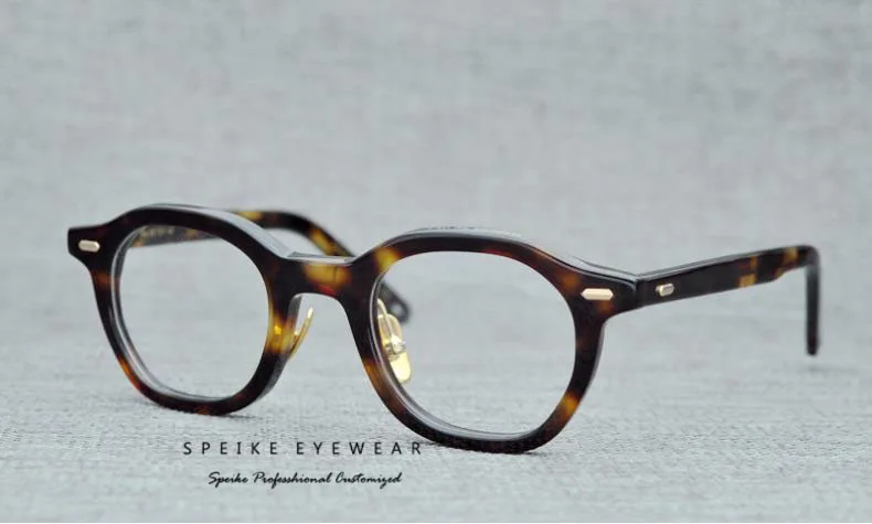 SPEIKO ацетатные ручной работы очки для чтения близорукости 1,74 анти-синие линзы BETSY 45 Ретро Маска круглые стильные винтажные очки - Цвет оправы: C3