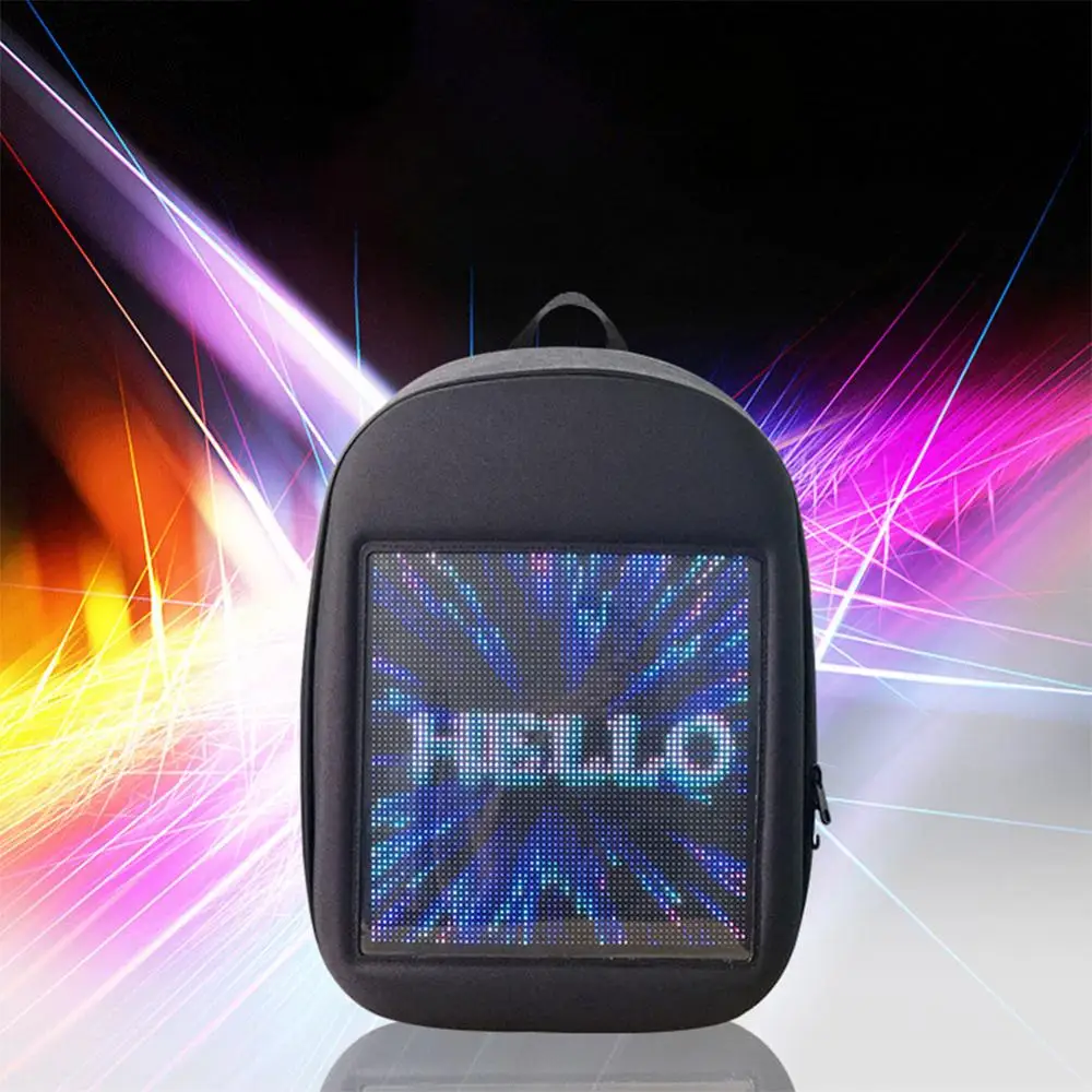 

Litake LED Screen Display Backpack DIY Wireless Wifi APP Control Advertising Backpack Outdoor LED Walking Billboard Backpack