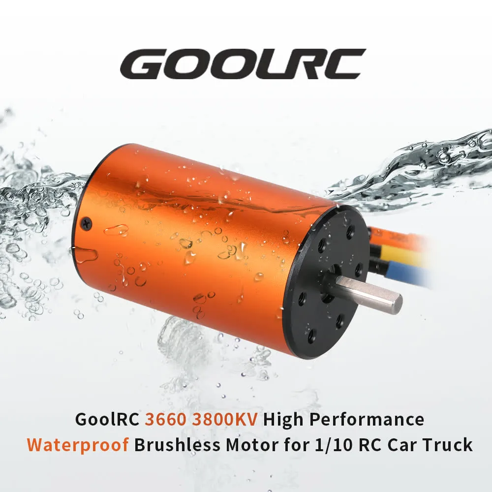 RC Motor GoolRC Upgrade Waterproof 3660 3800KV Brushless with 60A ESC Combo Set for 1/10 Car High quality | Игрушки и хобби