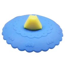 1 шт. Милая силиконовая стеклянная крышка для чашки против пыли Герметичная крышка для кофейной чашки крышка герметичные принадлежности крышка чашки 4 цвета