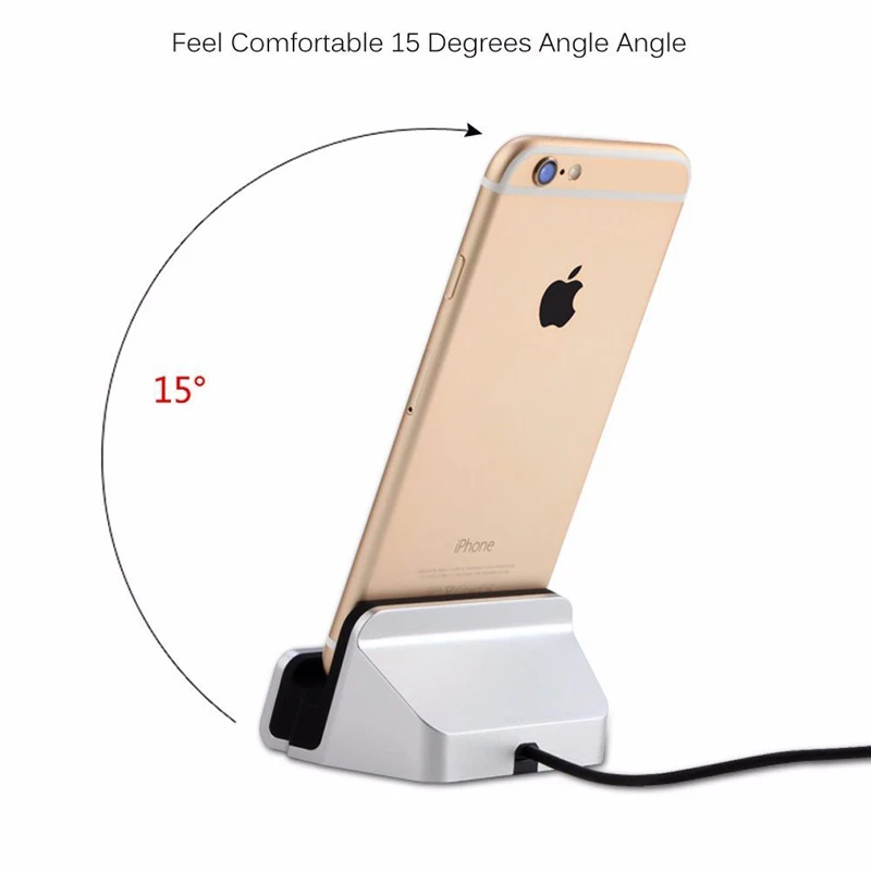 Зарядная док станция для iPhone 7 8 Plus настольное зарядное устройство X 6 6S 5 5S SE