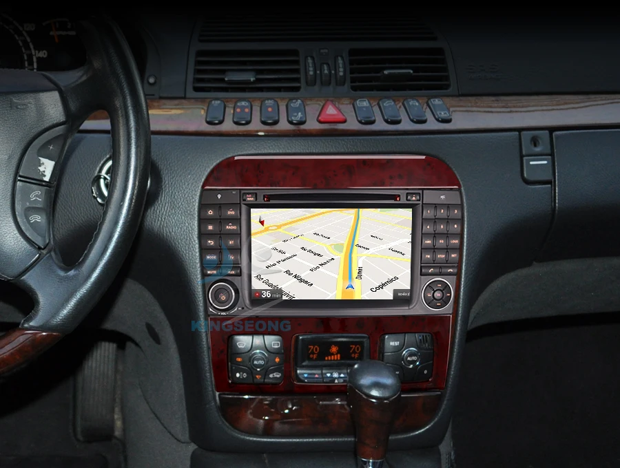 Discount DAB+ Android 8.0 Autoradio GPS Sat Navi WiFi 3G Radio RDS OBD Bluetooth BT DVD USB SD DVR For Mercedes S/CL W220 W215 S500 CL600 2