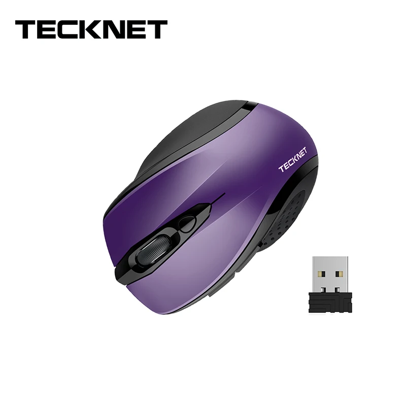 

TeckNet Wireless Gaming Mouse 6 Button 2400 DPI LED Optical USB Computer Mouse Gamer Mice Game Mouse Silent Mause For PC