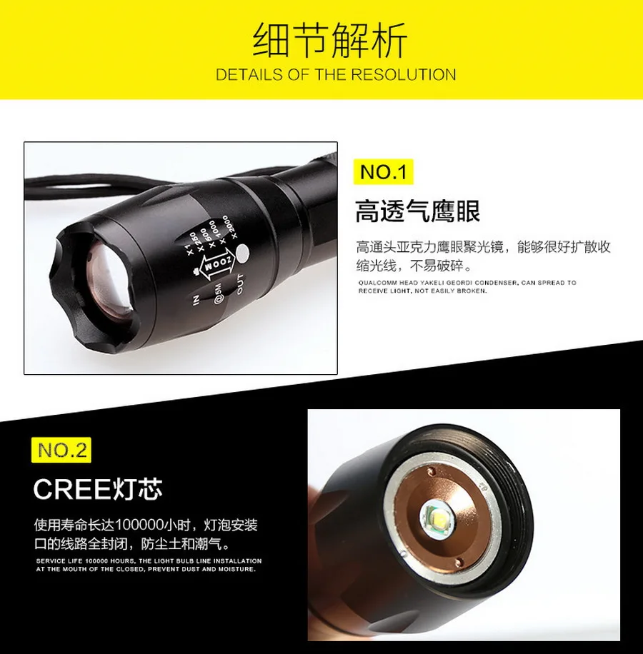 Best by dhl or fedex 100pcs new LED 8000 Lumen Bicycle Light 5 Mode XM-L T6 Bike Lights Front Torch Waterproof Lamp+Bike Mount 2