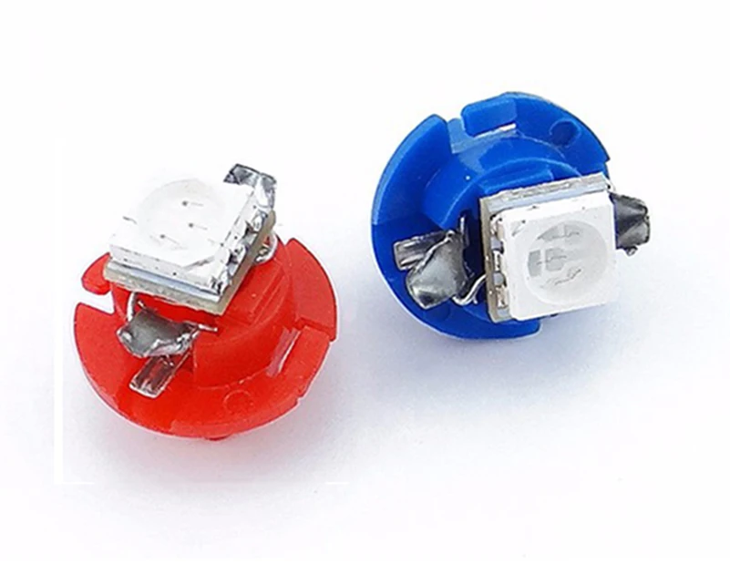 

10Pcs Auto LED B8.4 B8.4D 5050 1 SMD 12V Car Dashboard Instrument Cluster signal lamp Map panel lights Gauges bulb.