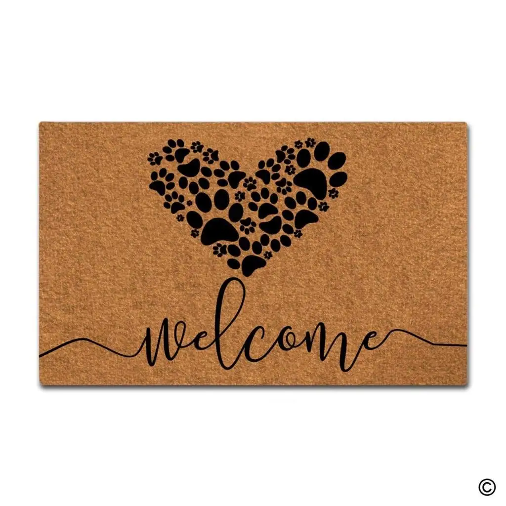 Doormat Entrance Floor Mat Funny Doormat Welcome Dog Paws Love Door Mat Home Decorative Indoor Outdoor Doormat Doormat Entrance Floor Mat Funny Doormat Welcome Dog Paws Love Door Mat Home Decorative Indoor Outdoor Doormat