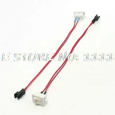 

2 x Gas Water Heater 2 Pin Male Connector SPST On/Off Rocker Switch AC 6A 250V