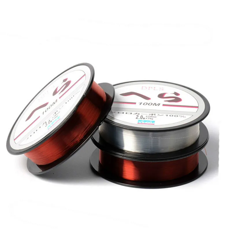 2016 new available red white clear fluorocarbon fishing line 4-32 100 lb carbon fiber line brand pesca fly fishing line leader