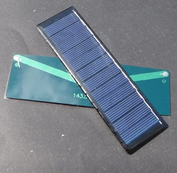 

0.6W 6V Solar Panel Polycrystalline Solar Cell Small Solar Power Battery Charger Solar Led Light 143.5*43.5MM 10pcs