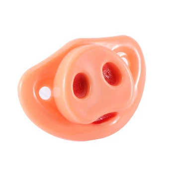

High Quality Safety Funny Mustache Baby Kids Infant Pacifier Teether Pacy Orthodontic Nipples Pig Nose Baby Dummy Funny