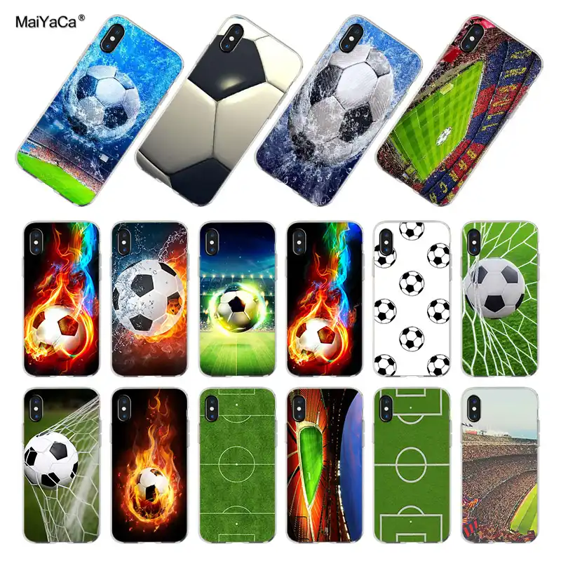 Maiyaca サッカーサッカーボールに水燃焼火災スポーツ電話ケースカバー Iphone 8 7 6 6s プラス X Xs 最大 Xr 5s Se 4s Funda 6sプラス Iphoneケースカバー Aliexpress