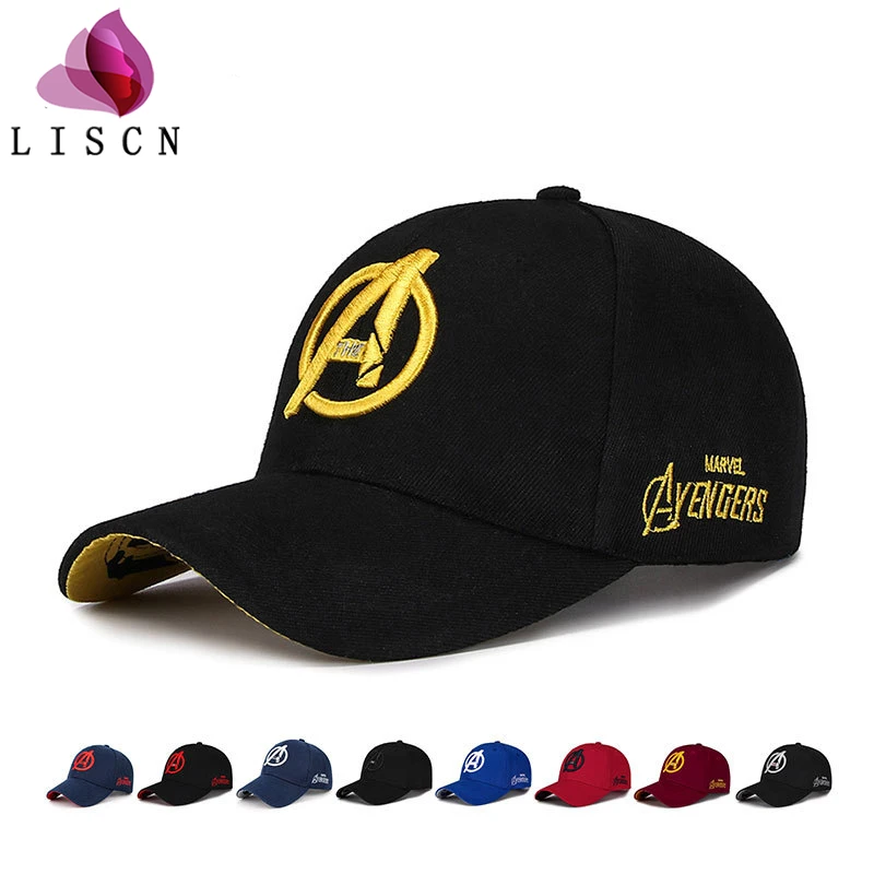 

2019 3D Brand Embroidery Cotton Baseball Cap New Marvel AVENGERS Caps Men Snapback Hat For Women Gorras Bone Hip Hop Casquette