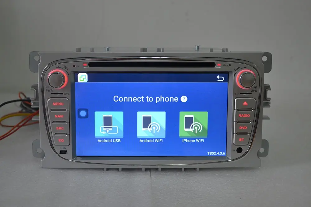 Cheap Android 7.1 for Ford focus 2 s-max 2din car dvd,gps navigation,wifi,radio,bluetooth,Steering wheel,Free 8g map,mic,touch screen 16
