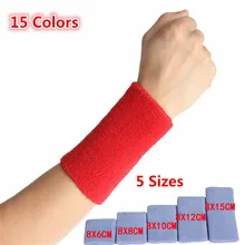 10 шт./лот, 5 размеров, спортивные наручные браслеты Хлопок наручные Поддержка наручные защитное Фиксирующее приспособление головная повязка для тенниса гвардии LT098OLC