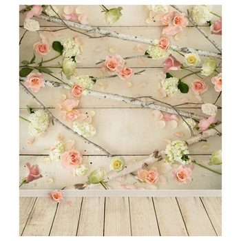 

Wholesale5pcs*3x5ft Vinyl Background Brick Wall Wood Floor Photography Backdrops Studio Props