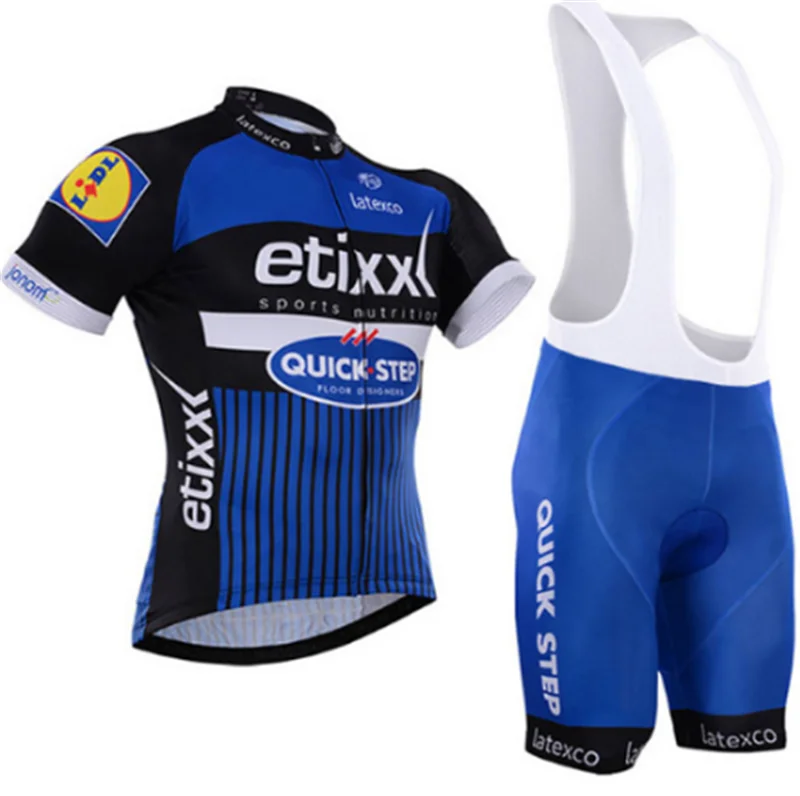 2018 uci Cycling Clothing Bike jersey Quick Dry Mens Bicycle clothes summer Quick Step team Cycling Jerseys gel bike shorts set