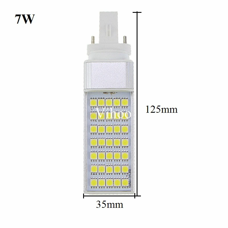 5 Вт 7 Вт 9 Вт 11 Вт 13 Вт 14 Вт g23 g24 e27 Светодиодная лампа 5050smd теплый белый холодный белый 85 В-265 в Точечный светильник 180 градусов горизонтальный штекер светильник