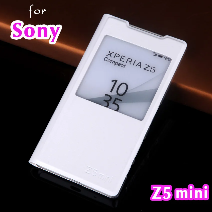 

Flip Cover Leather Phone Case For Sony Xperia Z5 Mini Compact Z 5 Z5mini E5823 E5803 Case Shockproof Back Cover 360 Full Funda