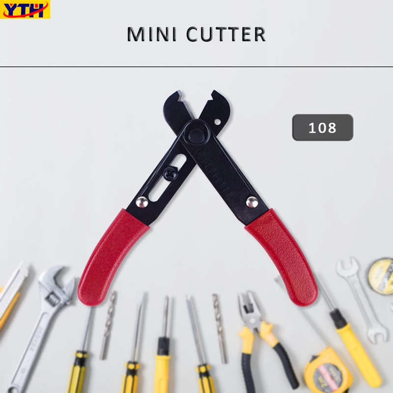 

YTH Wire Stripper Cable Stripping Cutter Tools Side Snips Wire Cable Cutting Nipper Pliers 5" Mini Electronic Pliers Hand Tools