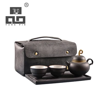 

TANGPIN chinese ceramic teapot teacups a tea sets portable travel tea sets with travel bag