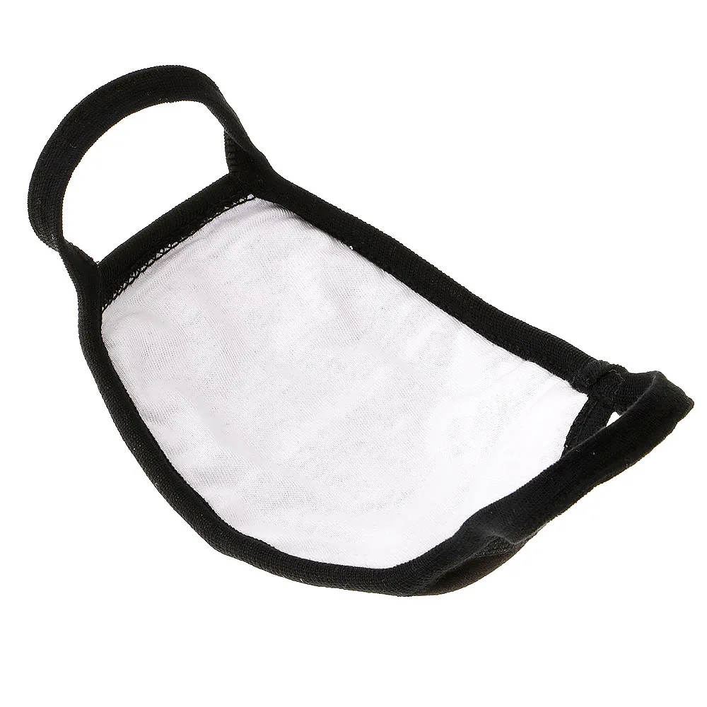 New Unisex Cosplay Cotton Black Cartoon Funny Zipped Teeth Half Face Mouth Mask