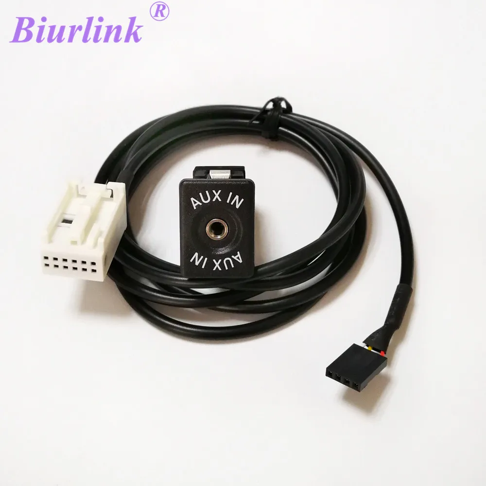Biurlink 150 см автомобильный радиоприемник RCD510 RNS510 RCD300 Aux in переключатель кнопка
