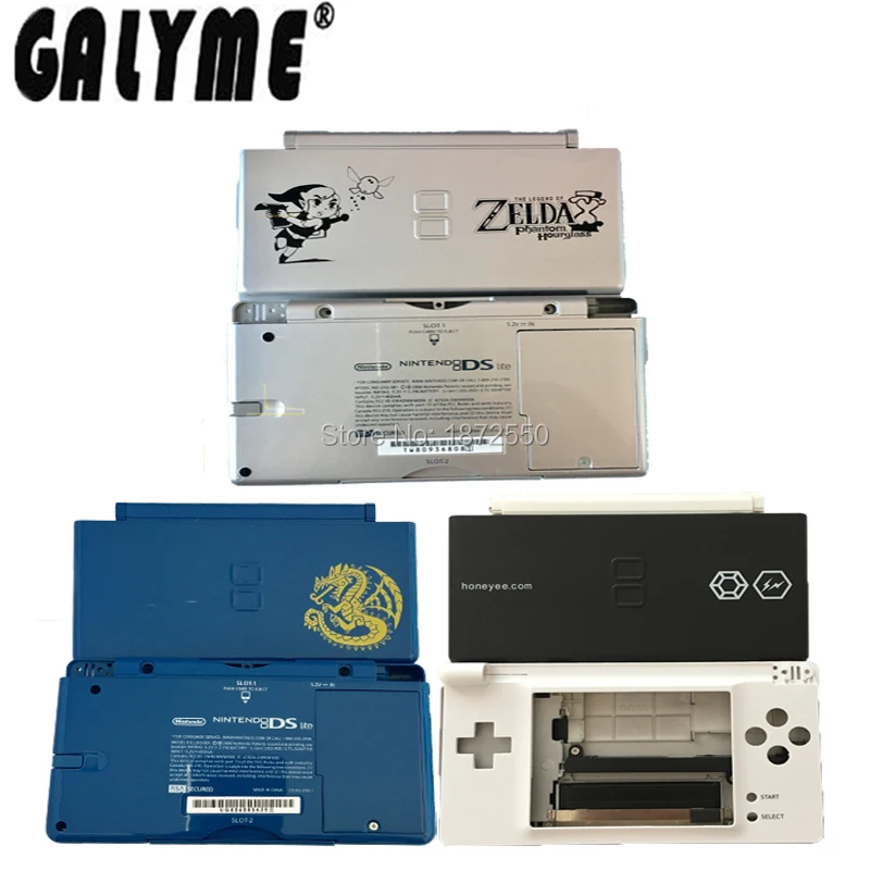 

New Arrival 3 Model Choose Repair Housing For Ds Lite DSL NintendoNdsl Cartoon Anime Logo Cover Console Boy Handheld W/Buttons