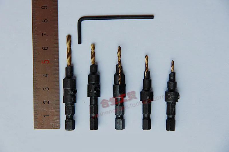 

Woodworking hole set hexagonal screw hardware tool countersink bit countersink drill hole drilling Carpentry