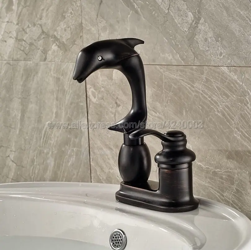 Oil Rubbed Bronze Dolphin Shape Bathroom Basin Faucet Single Handle Deck Mount Basin Vessel Sink Mixer Tap Knf032 Oil Rubbed Bronze Dolphin Shape Bathroom Basin Faucet Single Handle Deck Mount Basin Vessel Sink Mixer Tap Knf032